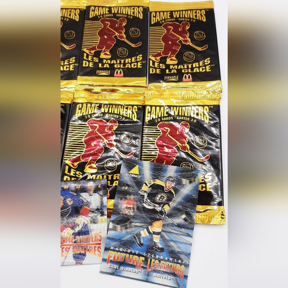 1996 Pinnacle Game Winners 3D Card McDonald Booster Pack NHL 8 Unopened Packs - Picture 4 of 7